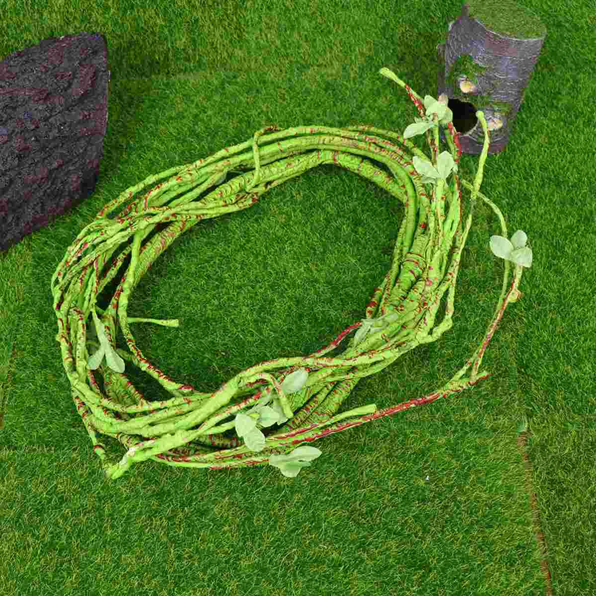 Hanging Vine Animal Accessories Plant Leaves Garlend Artificial Fake Hamster Toy