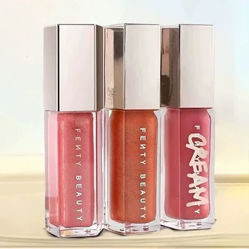 Brillo Labial Transparente Fenty Beauty, Color Espejo, Brillo con Destellos, Bálsamo Labial, Voluminizador de Labios Sexy, Cosméticos, Maquillaje, Lápiz Labial Líquido
