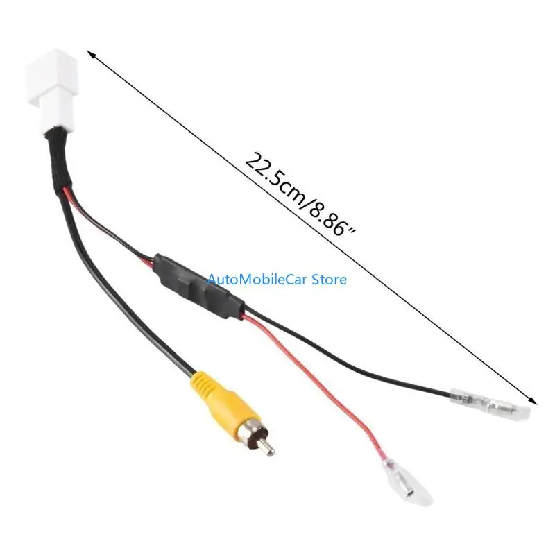 G8TE 4 PIN CAR CONNECTOR RADIOS احتياطيًا عكسيًا الكاميرا الاحتفاظ بأسلاك الأسلاك محول سد كبل سد كبلات سهلة. #6