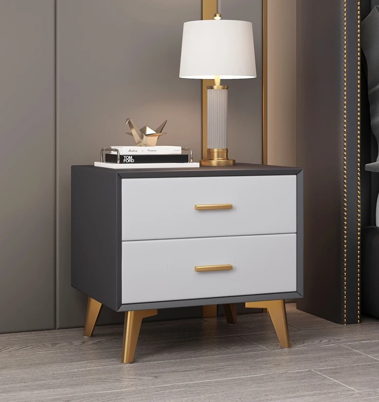 

Solid Wood Soft Cover Bedroom Nightstand
