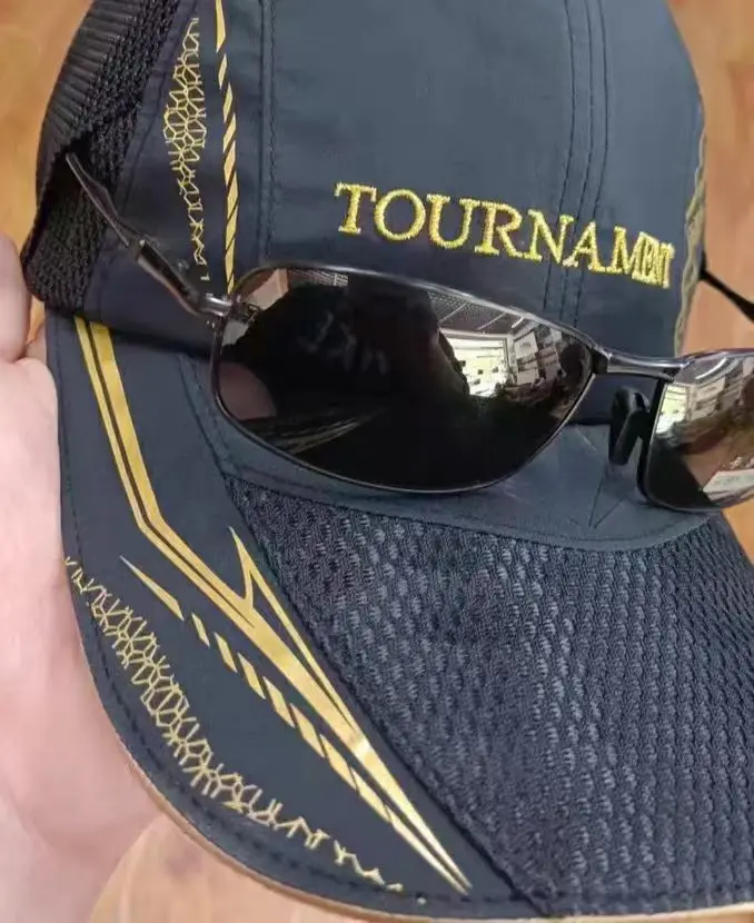 2026 New Summer DW Brand Fishing Cap for Men Sun Protection White Black Mesh Hats Breathable DC-2022T - view 5