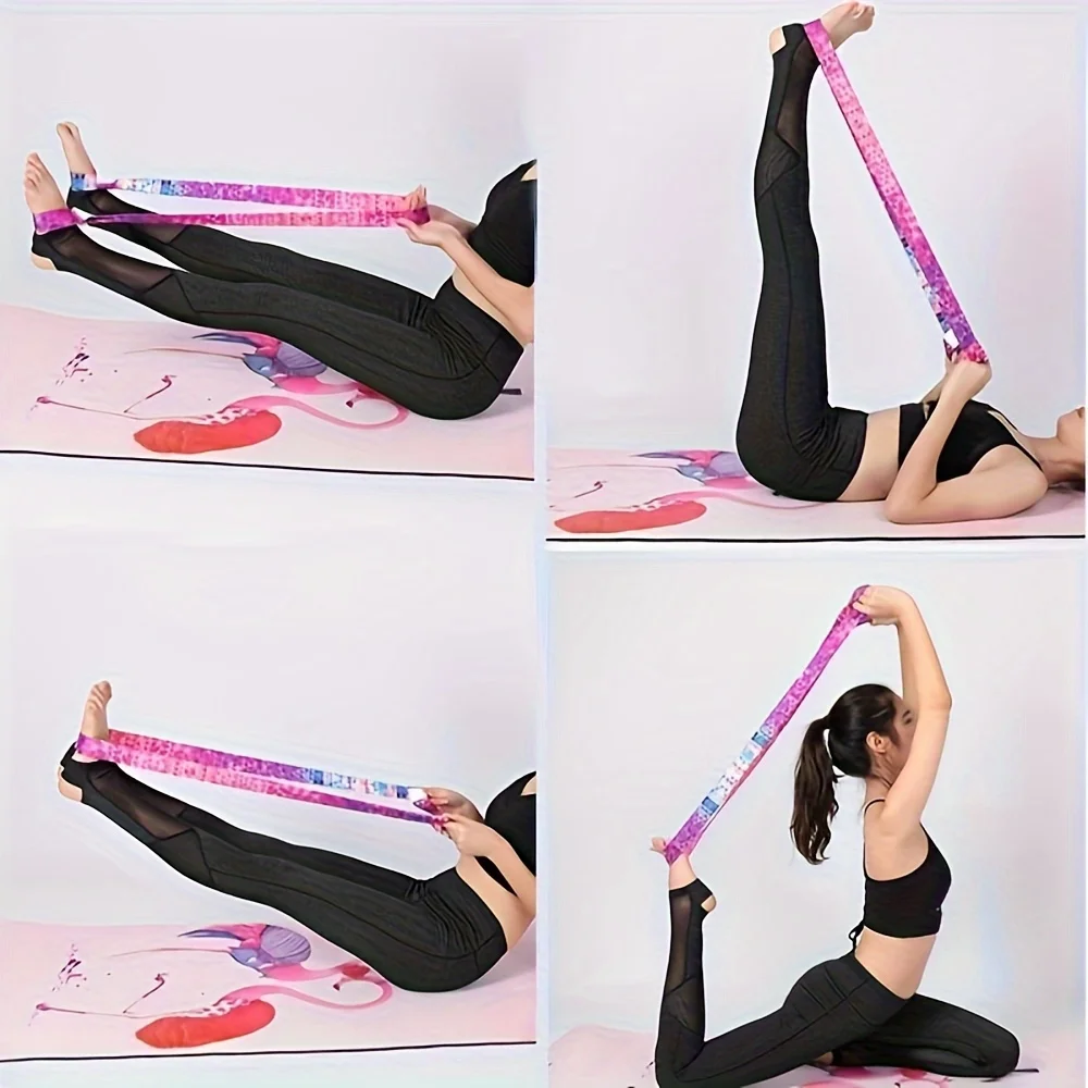 Yoga Mat Bundle Rope Adjustable Strap Stretch Fixed Portable Storage Items Sports Fitness One Strap Multi-Use Stretching Strap