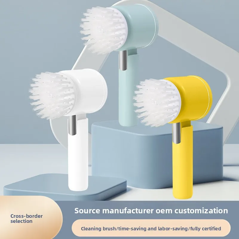 

3-in-1 Electric Spin Scrubber Brush for Bathroom Tile Bathtub Sink, Power Scrubber with 3 Replaceable Brush Heads