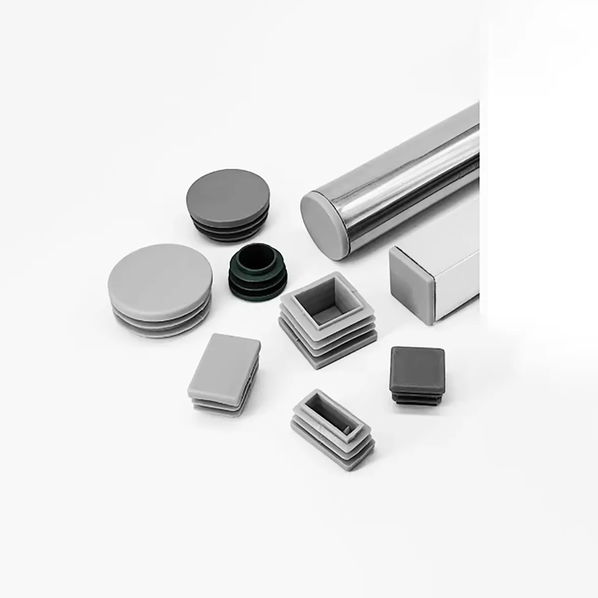 Gray Inner Pipe Plug Foot Pad / Steel Pipe Jacket Plug Head / Table And Chair Foot Cover Furniture Accessories image 2