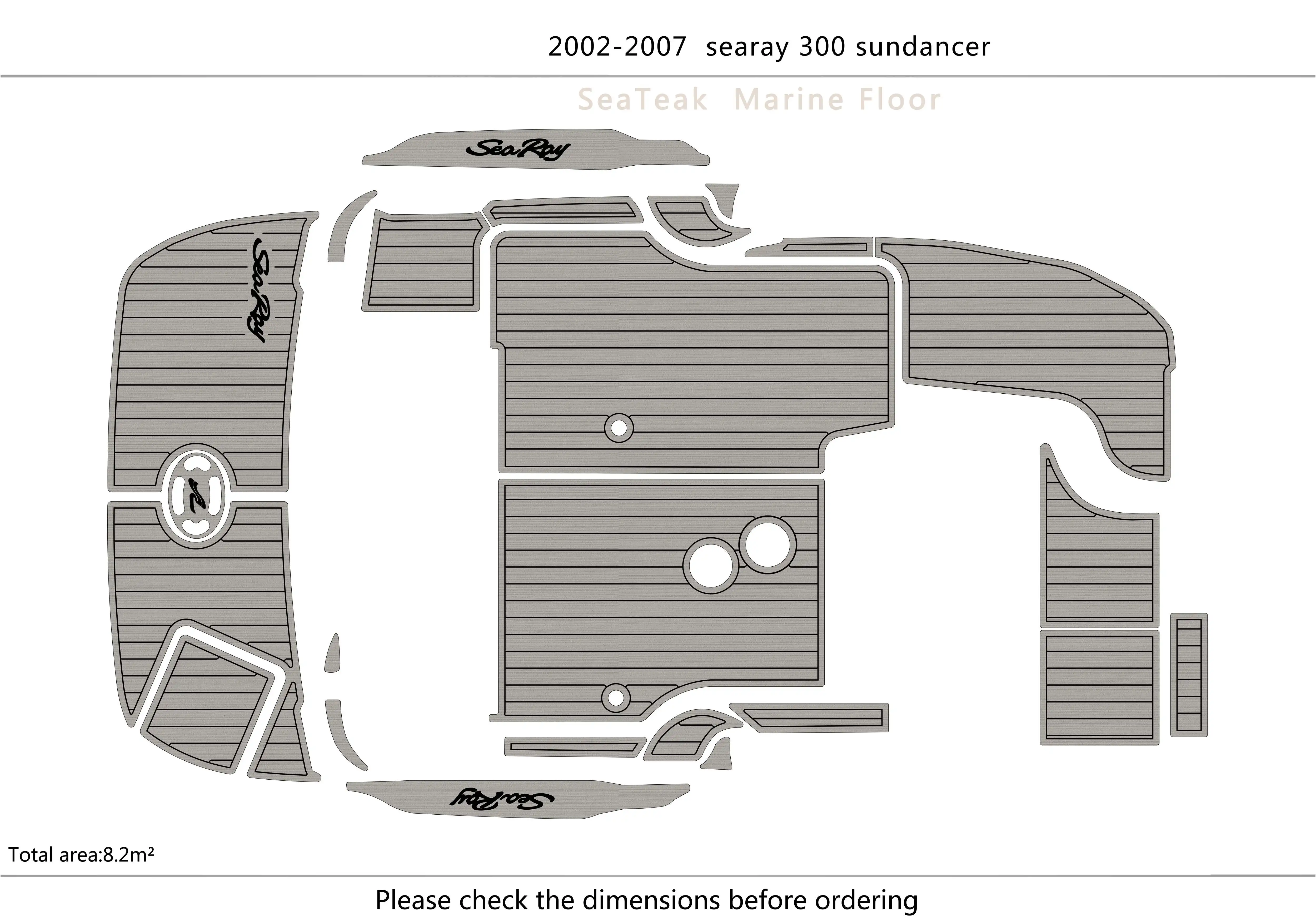 2002-2007  searay 300 sundancer platform 1/4