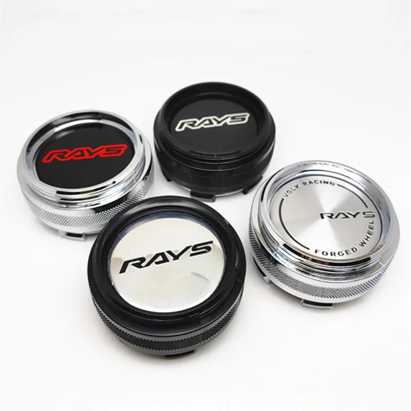 4pcs 62mm 56mm Rays Racing Car Wheel Center Cap Hubs Auto Styling Rims Dust Proof Hubcaps Cover Emblem