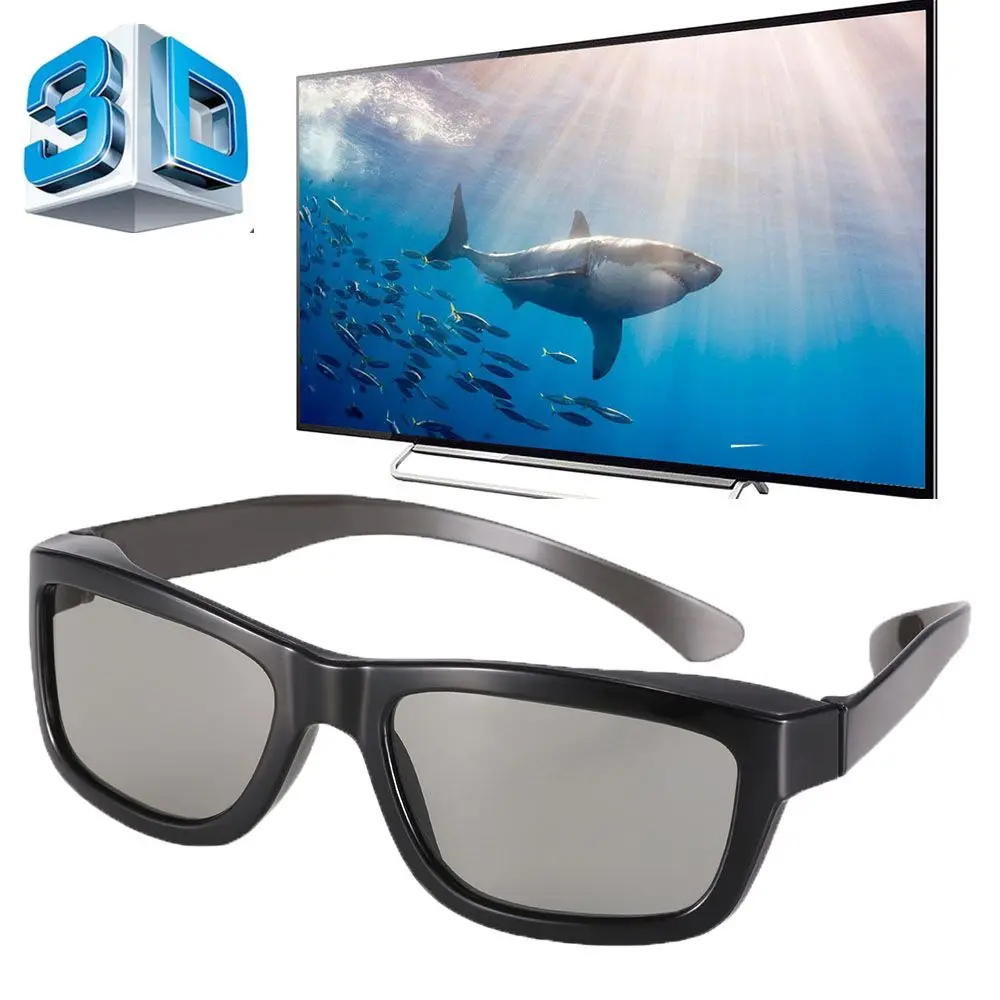 Circular Polarized TV Projector Film Home Theater Cinema Plastic Dimensional Anaglyph 3D Vision Movie Glasses 3D Glasses