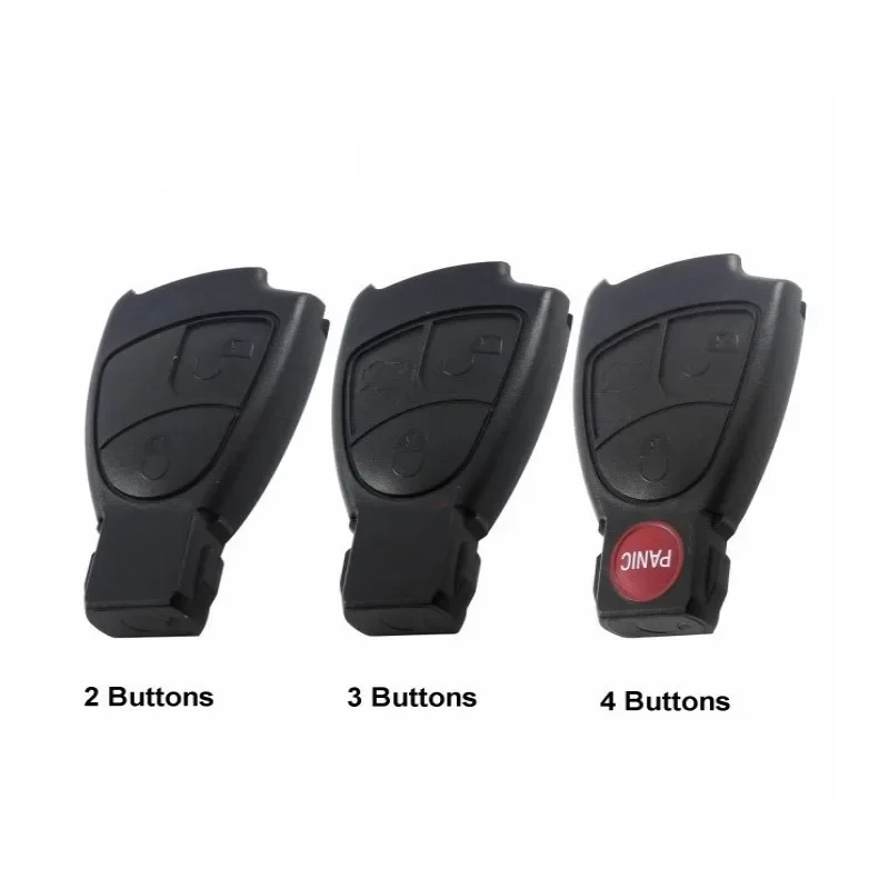 Car Key Shell 2/3/4 Buttons Remote Car Key Shell Replacement Case Cover For Mercedes Benz B C E ML S CLK CL