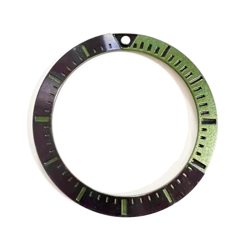 Insert de lunette de montre plate pour SeATM, boîtier de montre thon, anneau de lunette en acier inoxydable, NH35, 37.2mm * 29.2mm