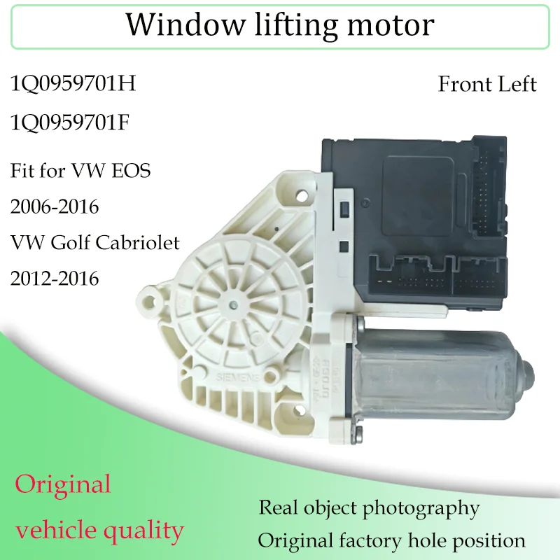 Raamheffermotor met OE 5K0959792A, 5K0959793A, 1Q0959701H/F, 1Q0959702H/F, compatibel met de nieuwe VW Golf Cabriolet en VW EOS.
