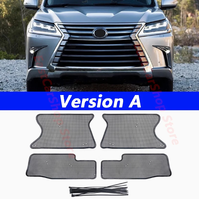 

For Lexus LX 570 LX570 2016-2021 Car Front Middle Insect Screening Mesh Grille Insert Net Anti-mosquito Dust Accessories