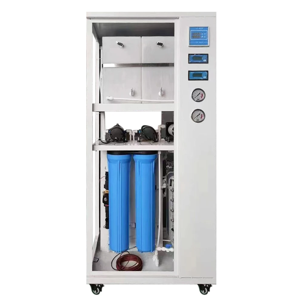 مختبر 18MΩ آلة RO للمياه النقية للغاية عيادة المياه النقية عن طريق الفم مزيل الأيونات EDI معدات معالجة المياه فائقة النقاء