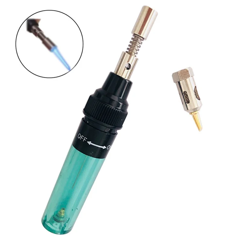 N87R 1300℃ Celsius Butane 4 in 1 Gas Soldering Iron Cordless Butane Gas Welding Pen Welding Pen Burner Welding Kit A+B