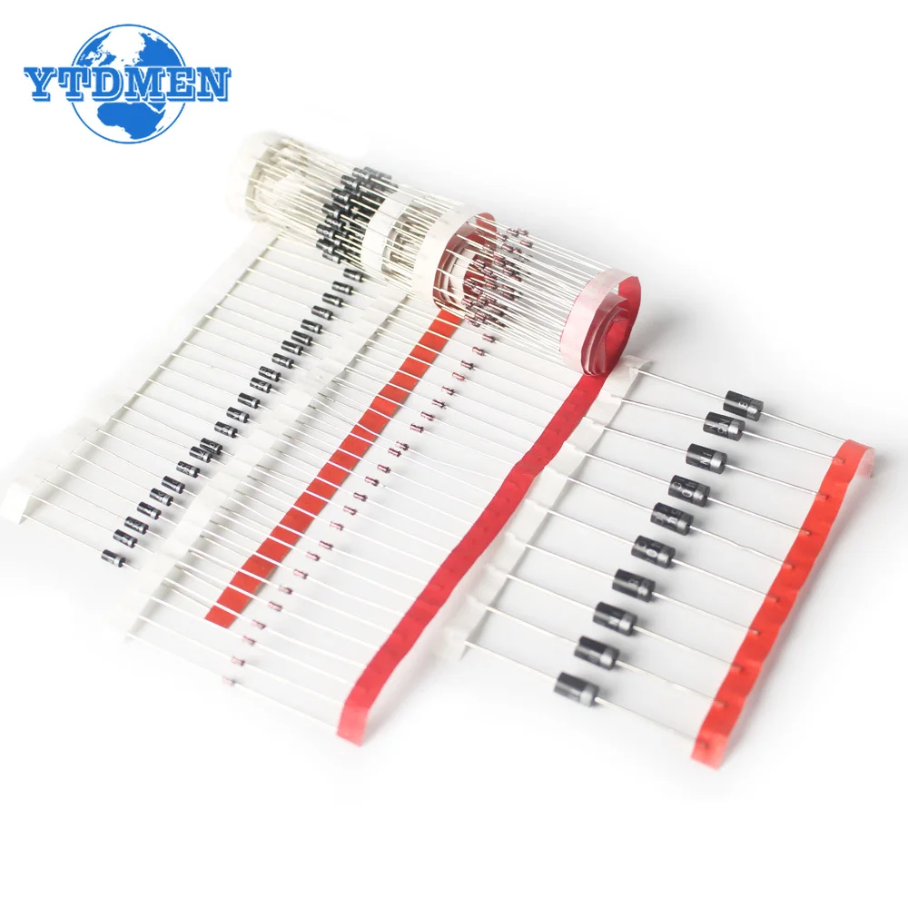 100-200pcs Rectifier Schottky Diode Kit 1N4007 1N4148 1N5408 1N5819 1N5822 1N4001 1N4004 1N5404 FR107 FR207 Fast Switching Diode image 5