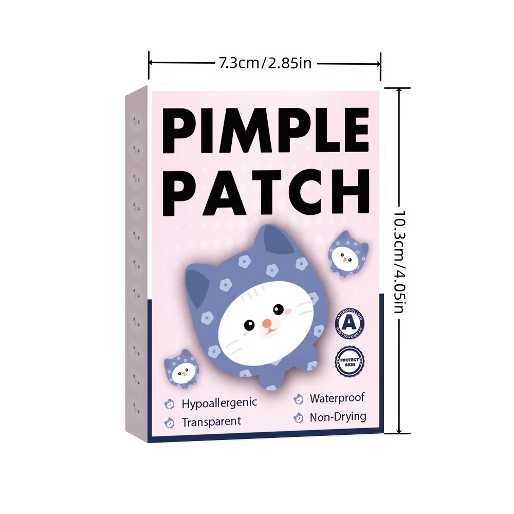 40 шт., мультяшный консилер от прыщей, консилер для лица, палочка от прыщей, невидимые прыщи с принтом, невидимые пятна