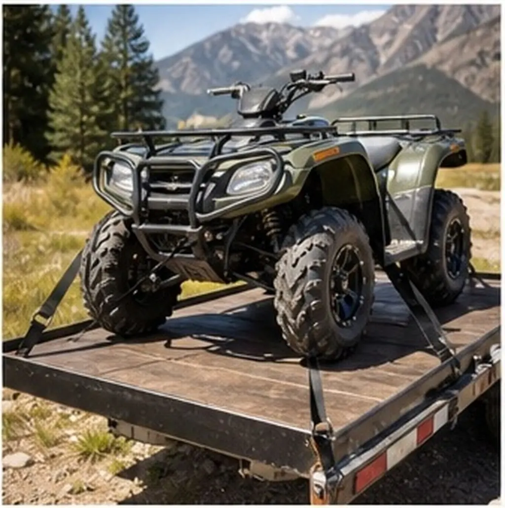 12 Inch Ultra Loop Tie Down Straps Heavy Duty 2300Lb Capacity Scratch Proof for Atv Utv Motorcycle Handlebars Swing Arms