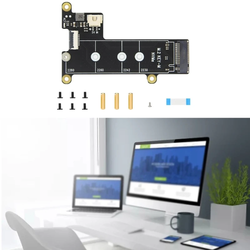 Placa inferior X1001 PCIe M.2 NVMe SSD para 5, acelera transferencia, envío directo