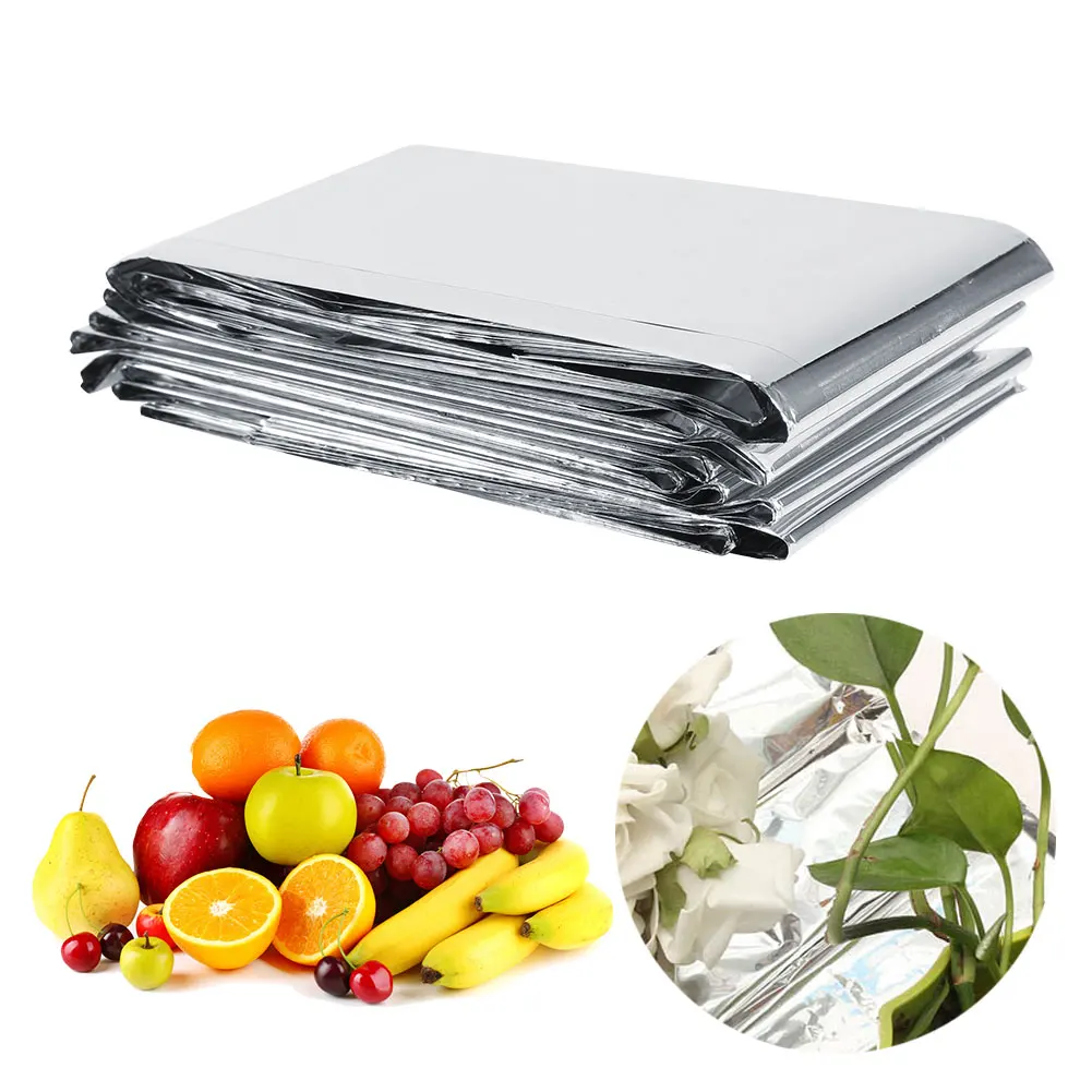 Plant Reflection Film 210*155cm Silver Plant Reflective Film Garden Greenhouse Grow Light Accessories Silver Reflective Film