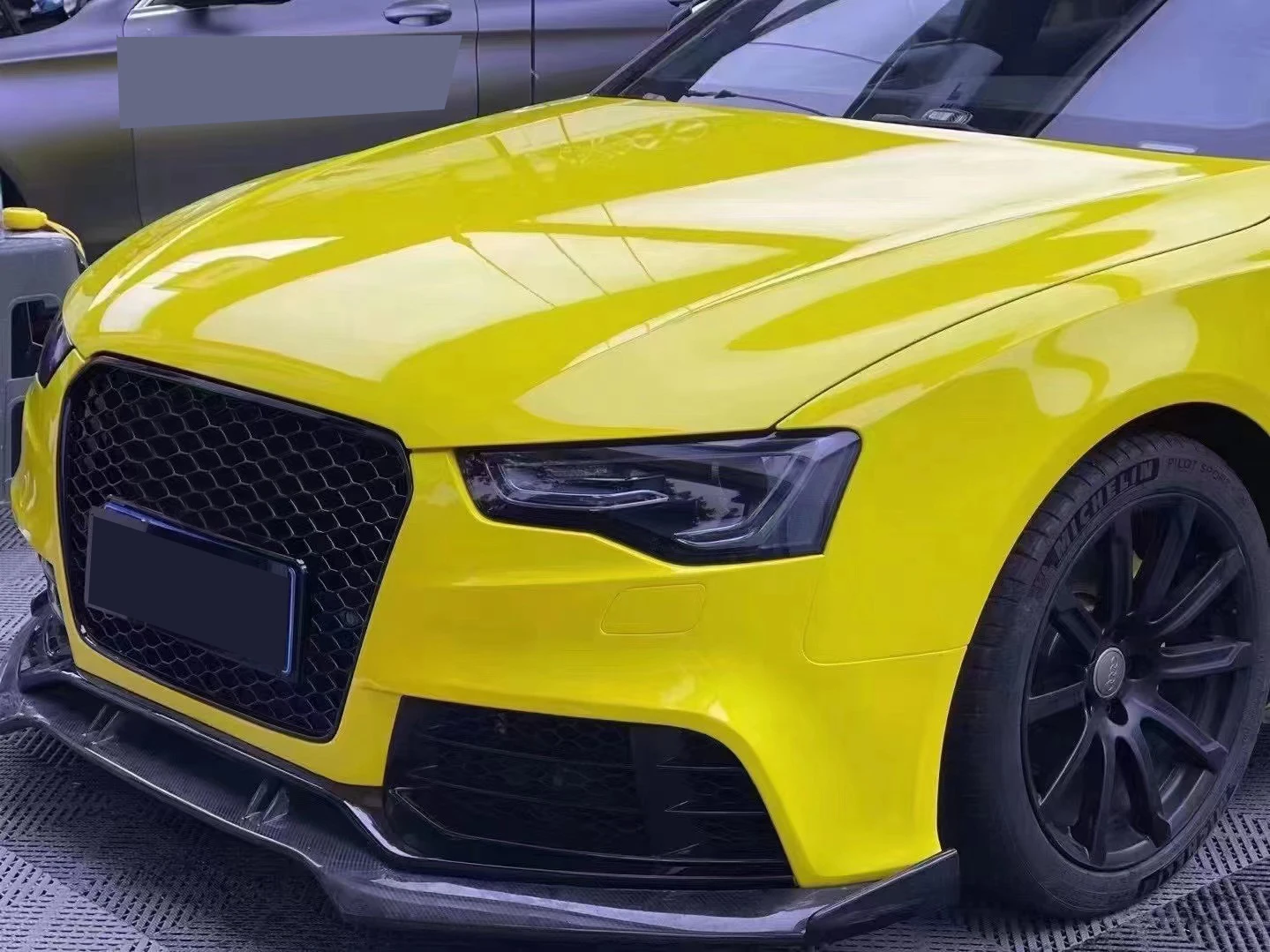 

Customized product Factory OEM Carbon Fiber Front Lip forAudi RS5 2012-2015 Original Bumper Only Carbon Black