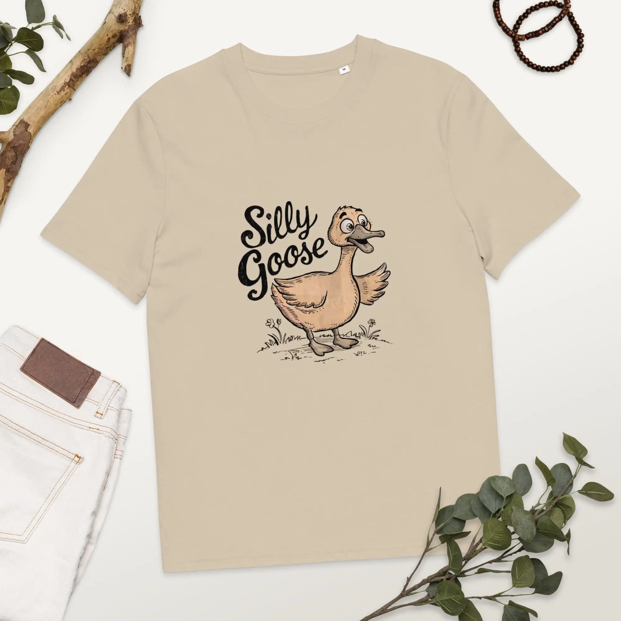 Silly Goose Organic Cotton T Shirt Funny Eco Humour Womens For Friend Geese Lover