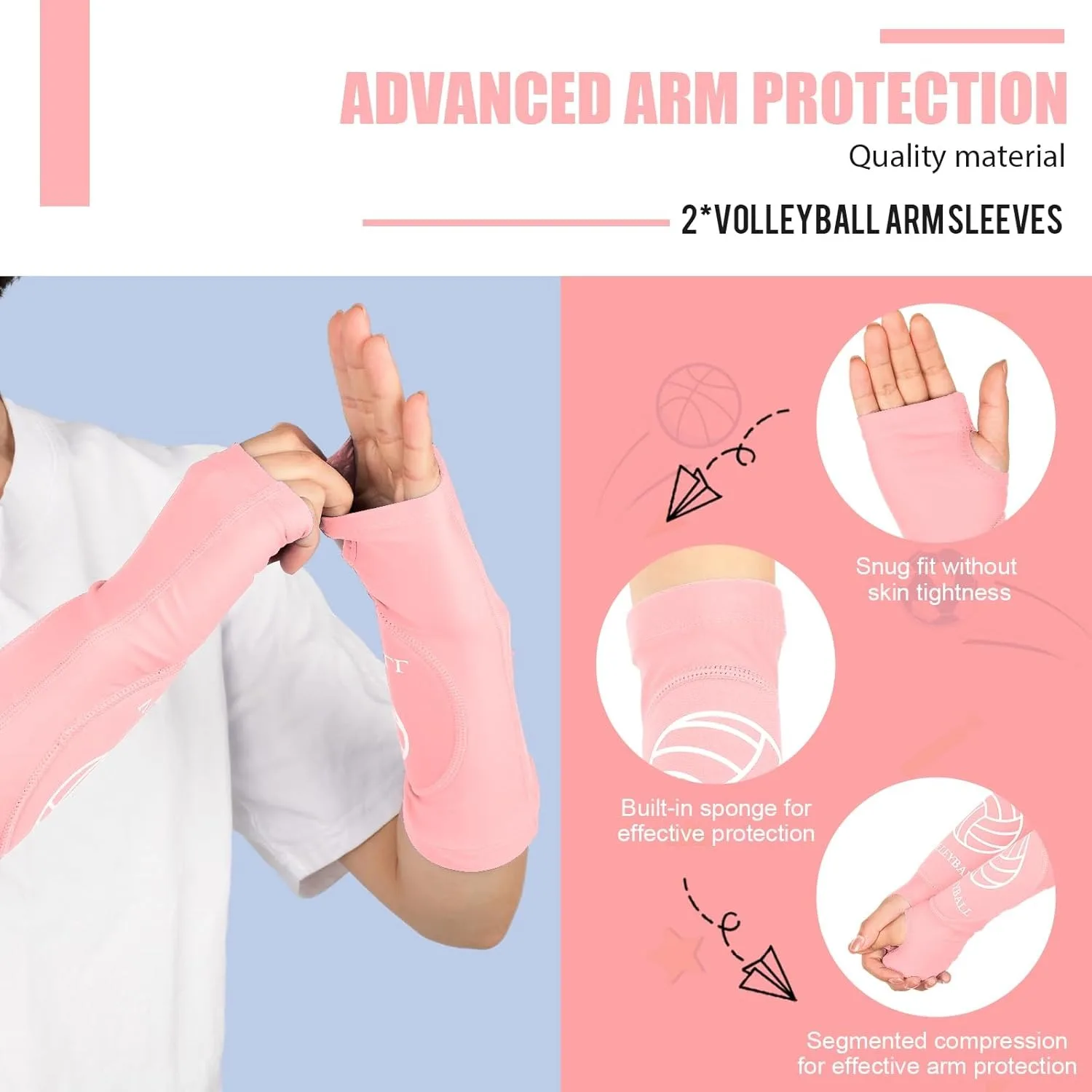 Girls Volleyball Arm Sleeves 4