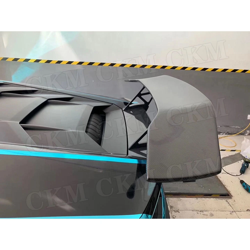 

Задний спойлер из сухого углеродного волокна, крылья гоночного багажника, подходят для Lamborghini Huracan LP610 LP580 2014-2018, спойлер