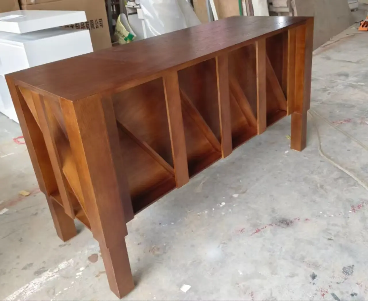 Solid wood clothing store buyer collection store checkout page bar counter Nakajima cabinet water table display case display