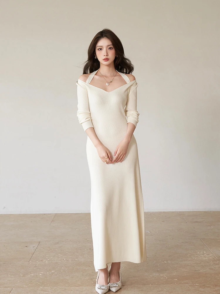 ChillCozy Blusa Feminina de Lã Tricotada com Decote em V, Moda de Inverno, Poliéster 37%, Lã 3.6%, Acrílico 22.4%, Nylon 8.9%