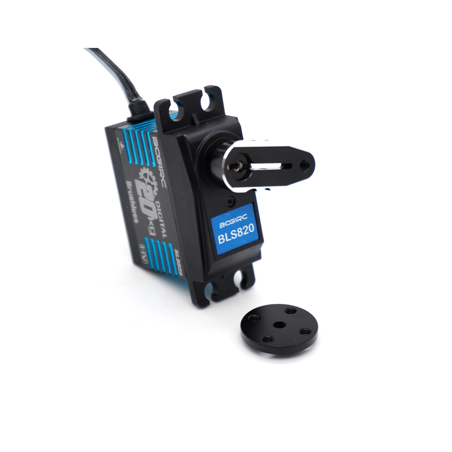 BOGIRC 1:10 1:8 RC pièce de voiture étanche haute tension engrenages métalliques 20KG 30KG 40KG 4.8V-6.0V Servo numérique pour Baja TRX4 SCX10 D90