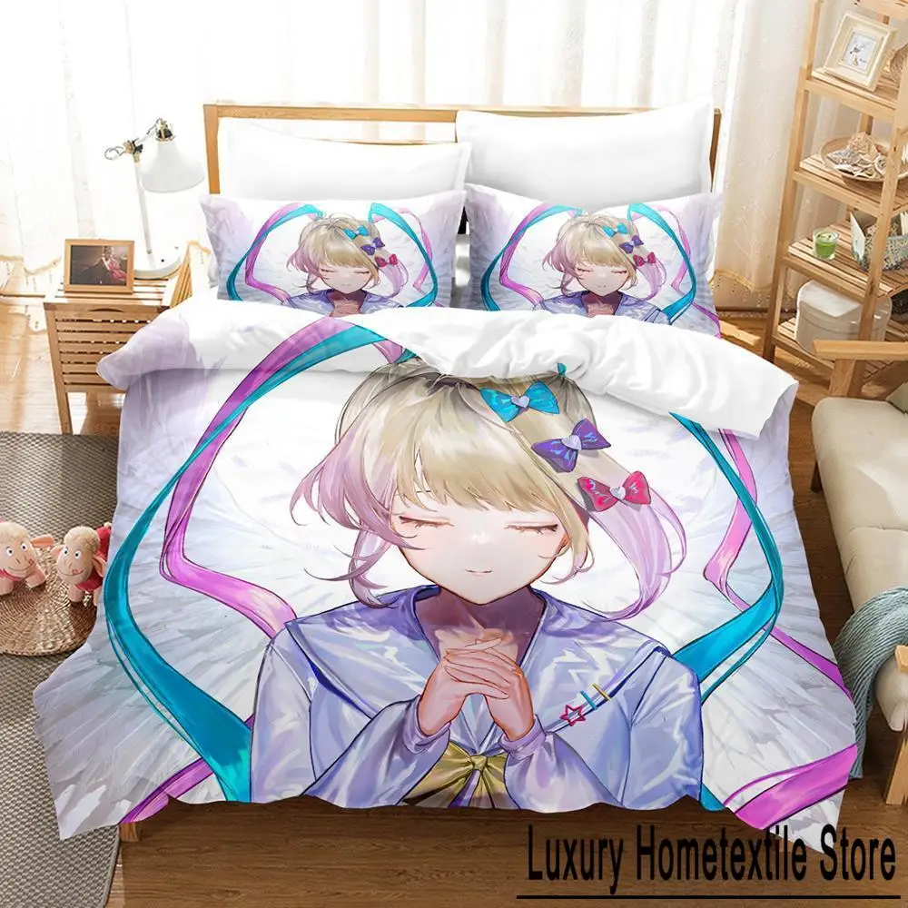 NEEDY GIRL OVERDOSE Bedding Set Cartoon Anime three-piece set Adult Kid Bedroom Duvetcover Sets 3D Kawaii Girls conjunto de cama