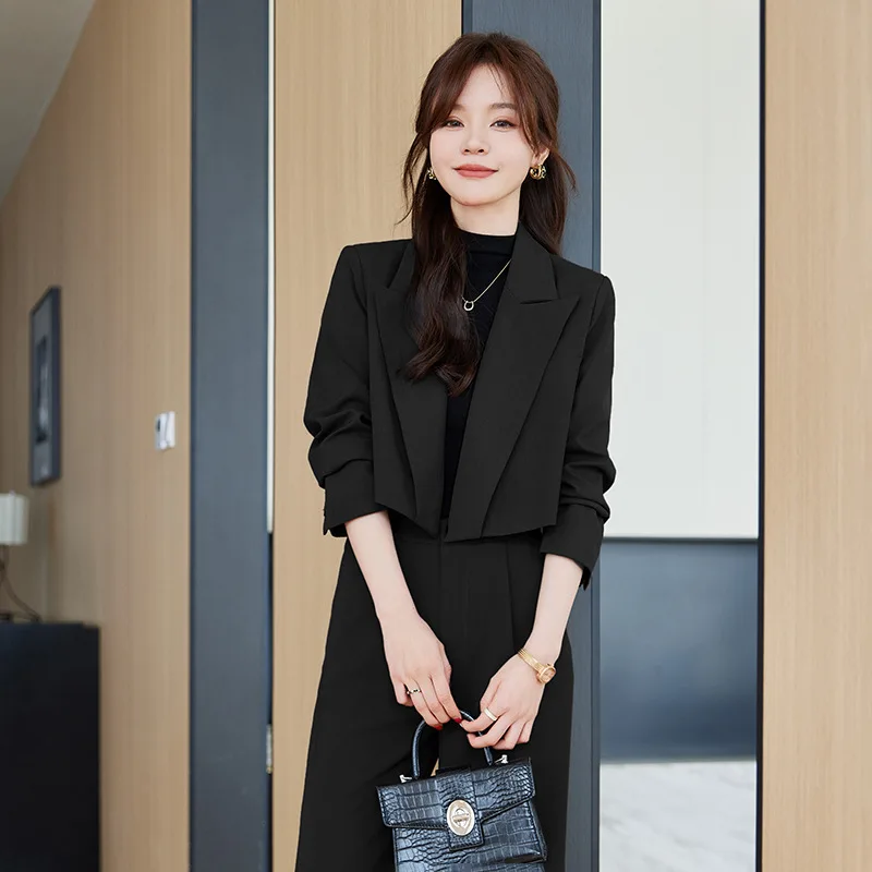 2024Fashion Business Suit Women's Overknee Skirt Suit Two-Piece Suit Temperament Goddess Style Business Wear Age-Reducing Overal