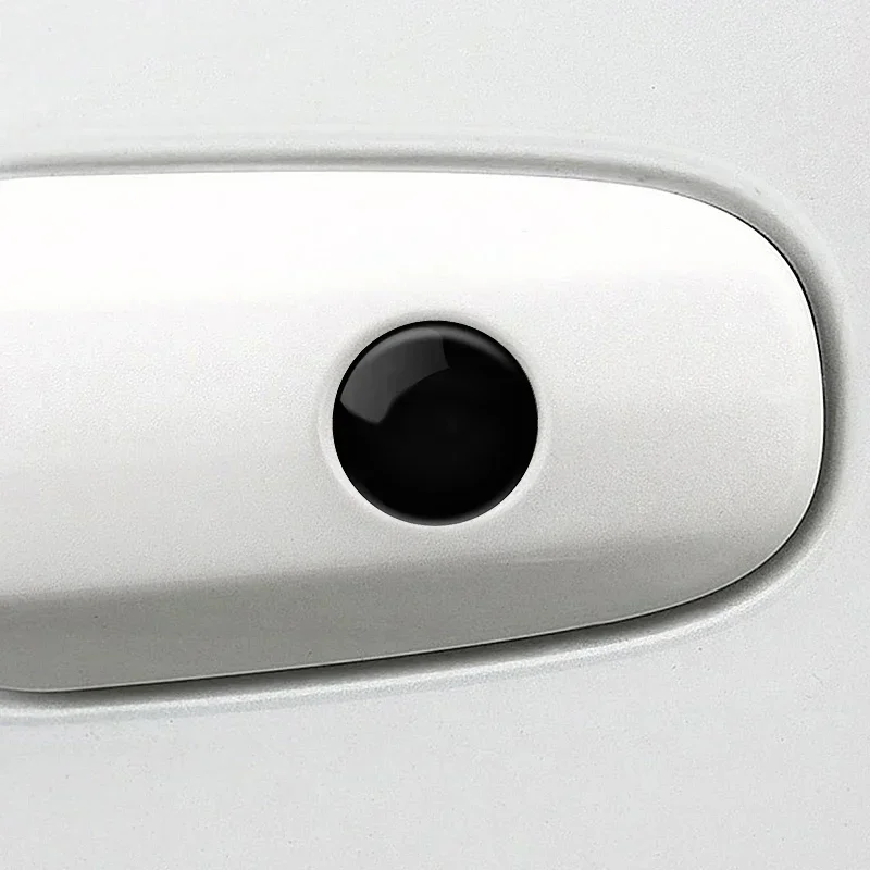 4pcs Car Handle Door Keyhole Lock Core Protective Cover Stickers for BMW Mercedes Benz Audi Volkswagen Ford Volvo Renault Jeep view 6
