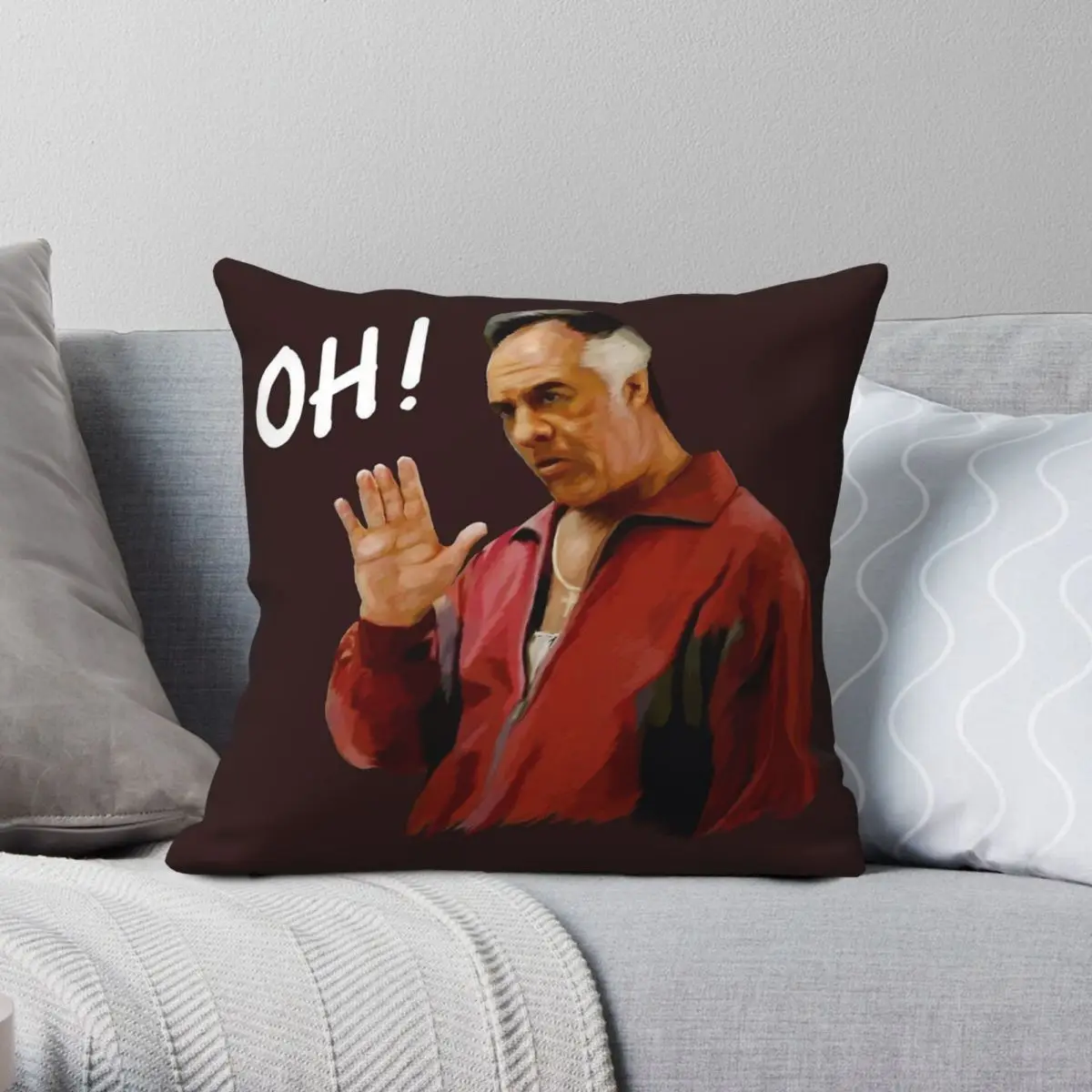 The Sopranos Paulie Walnuts Square Pillowcase Polyester Linen Velvet Printed Zip Decorative Room Cushion Cover