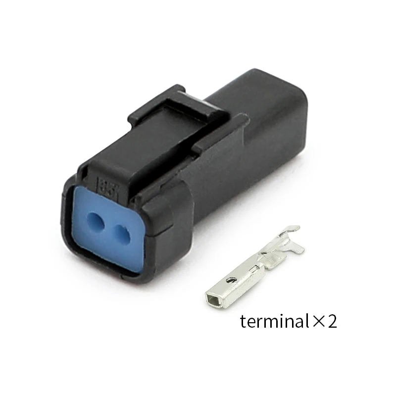 02R-JWPF-VSLE أسود JST نوع مقاوم للماء مايكرو التوصيل البلاستيك قذيفة غمد أسود 2 حفرة سلك تسخير الإناث نهاية SWPR-001T-P025