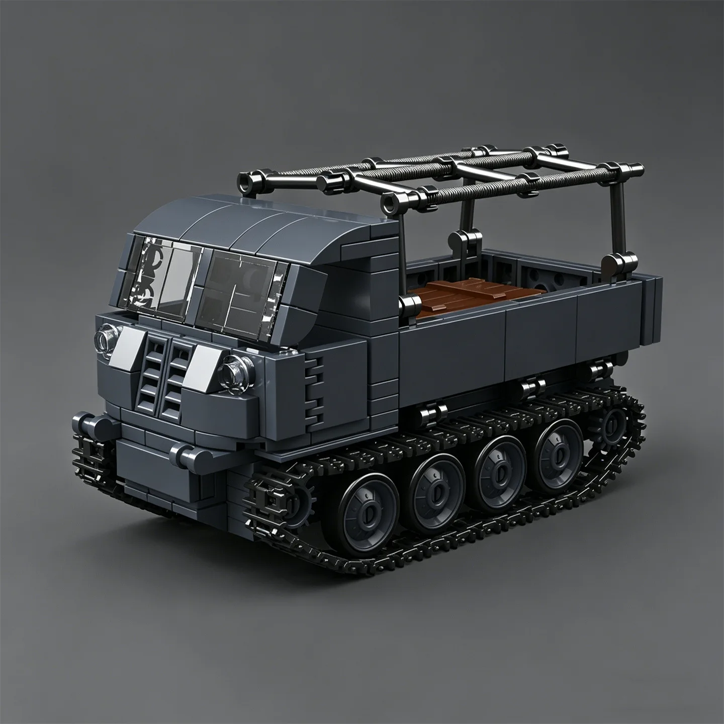 Kit de Montaje de Tractor Alemán RSO-01 de la Segunda Guerra Mundial: Juguete de Vehículo Blindado Semitrack para Niños con Modelo de Tanque con Motor V8