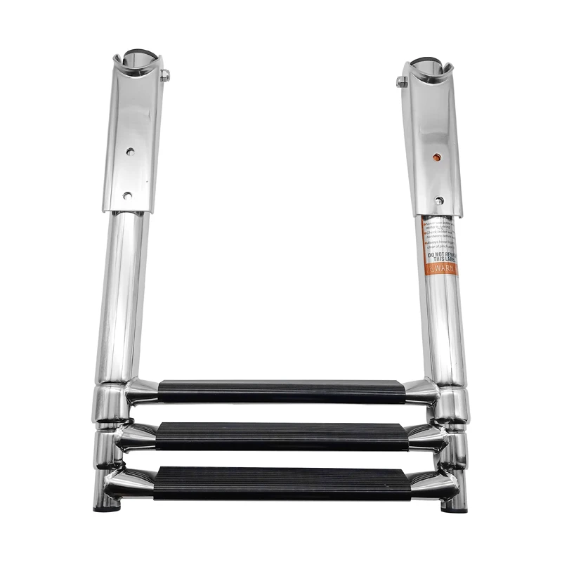 Alastin 3 Step Telescoping Adjustable Stainless Steel Boat Ladder Swim Deck Ladder for Marine Yacht and Pool view 6