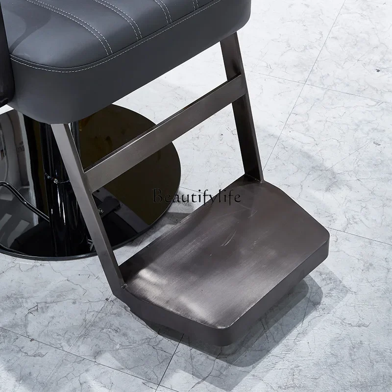 Stainless steel hairdressing chair lifting rotating hair cutting stool