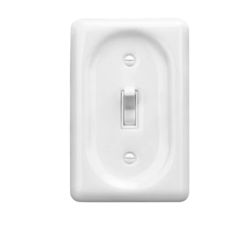 For retro style ceramic panel white switch socket 120 type double control five hole concealed double open open bed and breakfast