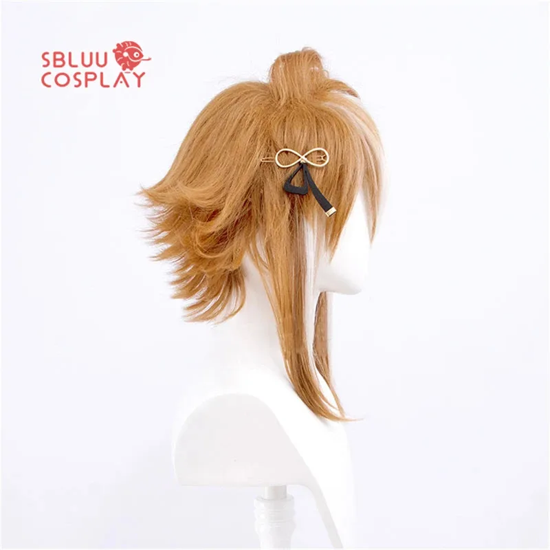 

dd12SBluuCosplay Genshin Impact Mixed Colors Gorou Cosplay Wig