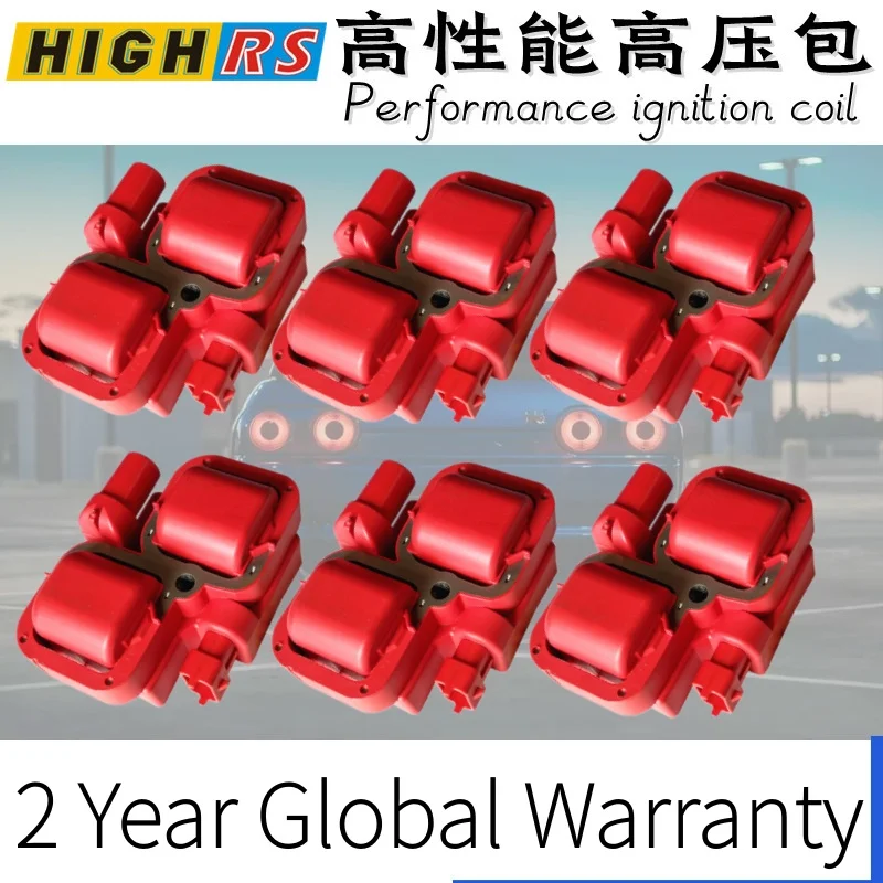 

6PCS Ignition Coil C240 2.6L C280 2.8L C32 C320 E320 ML320 3.2L ML350 S350 SLK320 Chrysler Crossfire