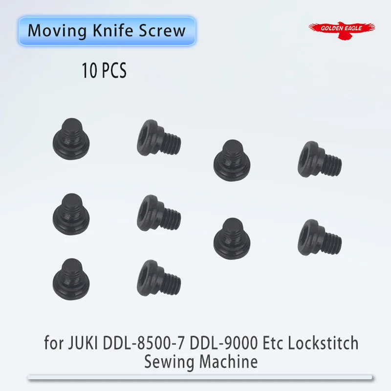 10 PIEZAS 110-40409 Tornillo de bisagra de cuchilla móvil compatible con JUKI DDL-8500-7 DDL-8700-7 DDL-9000 DLD-5430N, piezas para máquina de coser de puntada recta