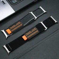 Samsung Galaxy için naylon döngü kayışı izle Ultra 47mm seyahat döngü erkek spor Band için Galaxy 7 Ultra 47mm hiçbir boşluklar bilezik Correa