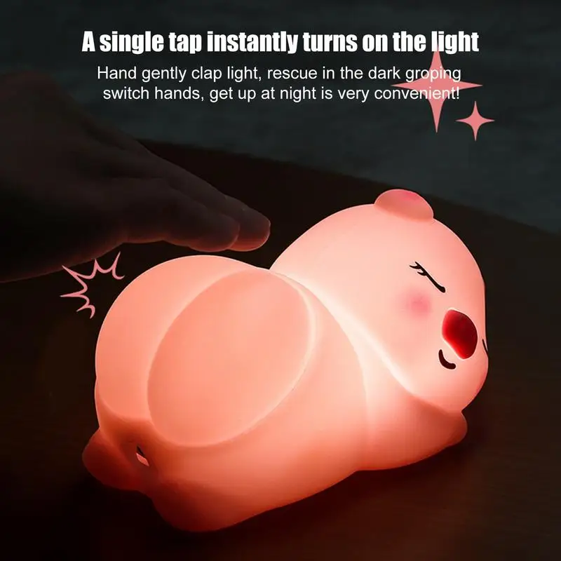 

Night Light For Kids Cute Animal Lamps Bedroom Light Touch Control Led Night Light Adorable Led Animal Lights For Bedroom Tap