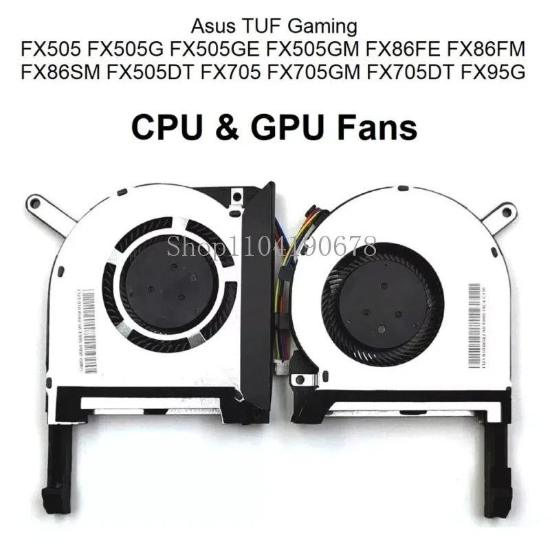 for Asus TUF Gaming FX505 FX505G FX505GE FX505GM FX705 FX705DT FX705GM CPU GPU Fans