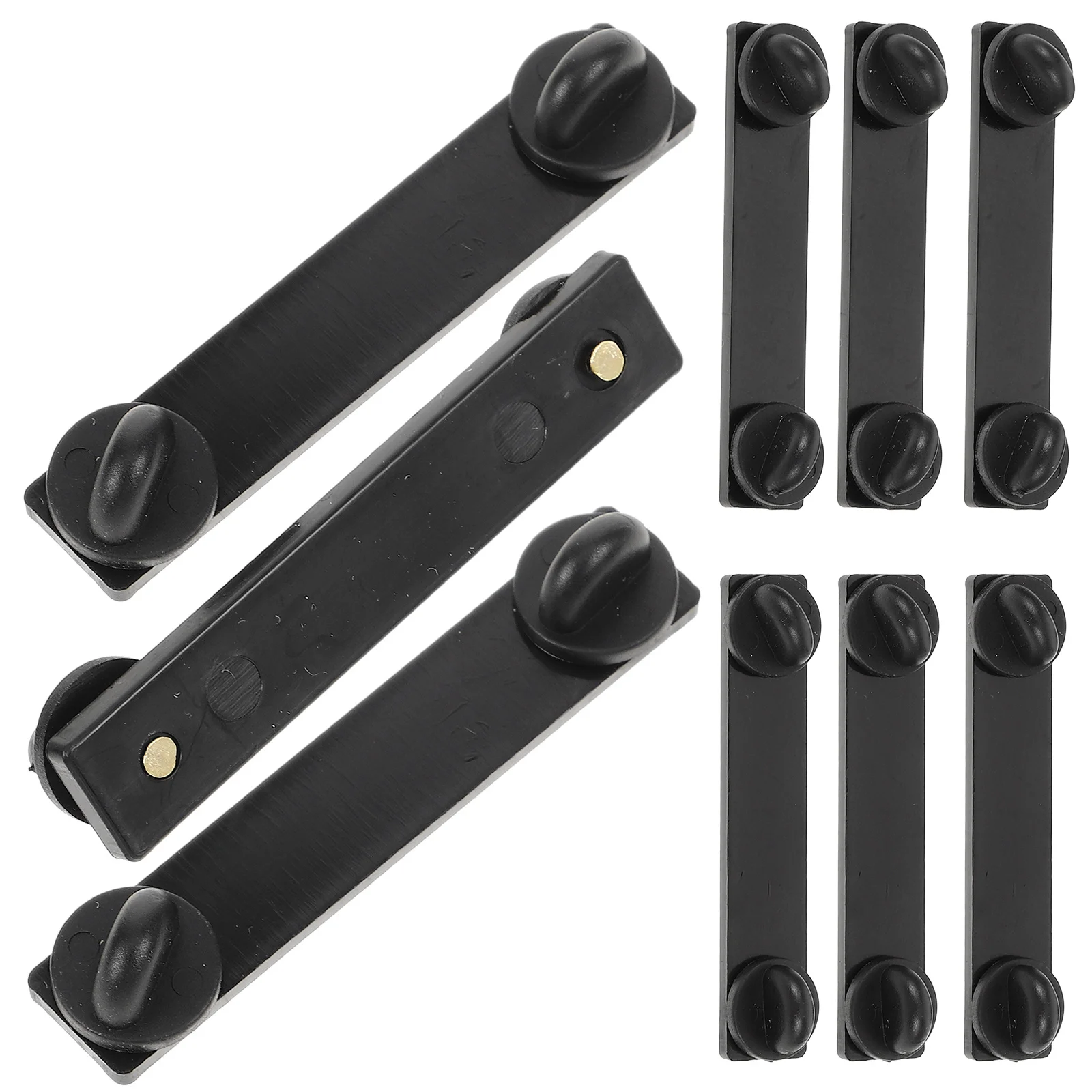 10Pcs Locking Pin Back Brooch Keepers Rectangular Replacement Bars for Lapel Pins Tie Tacks Badges Craft Making Accessories