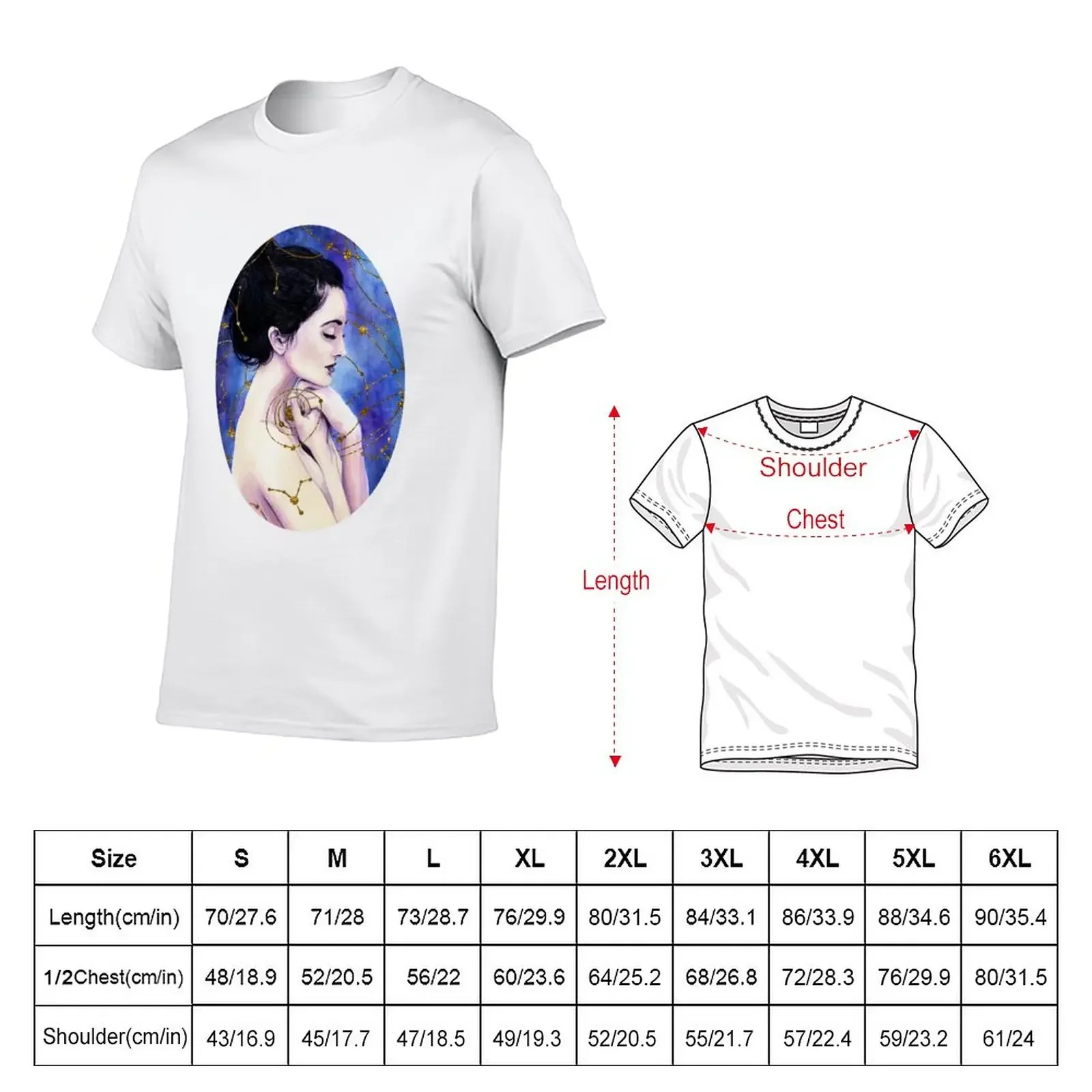 Celestial Mother Watercolor Painting (2016) REVAMP T-Shirt Short sleeve aesthetic clothes mens graphic t-shirts