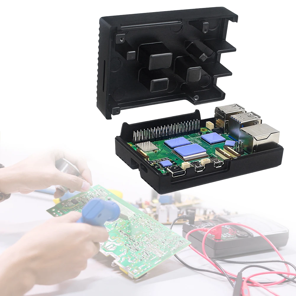 

Raspberry Pi 5 Case Raspberry Pi 5 Aluminum Case Anti-Corrosion Aluminum Alloy Metal Passive Cooling Case for Raspbery Pi5