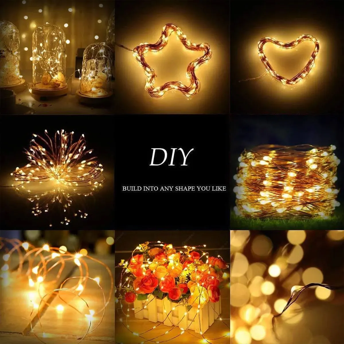 110FT LED Solar String Light Outdoor Fairy Garland String Lights Waterproof Garden Festoon Lamp Christmas Yard Patio Party Decor