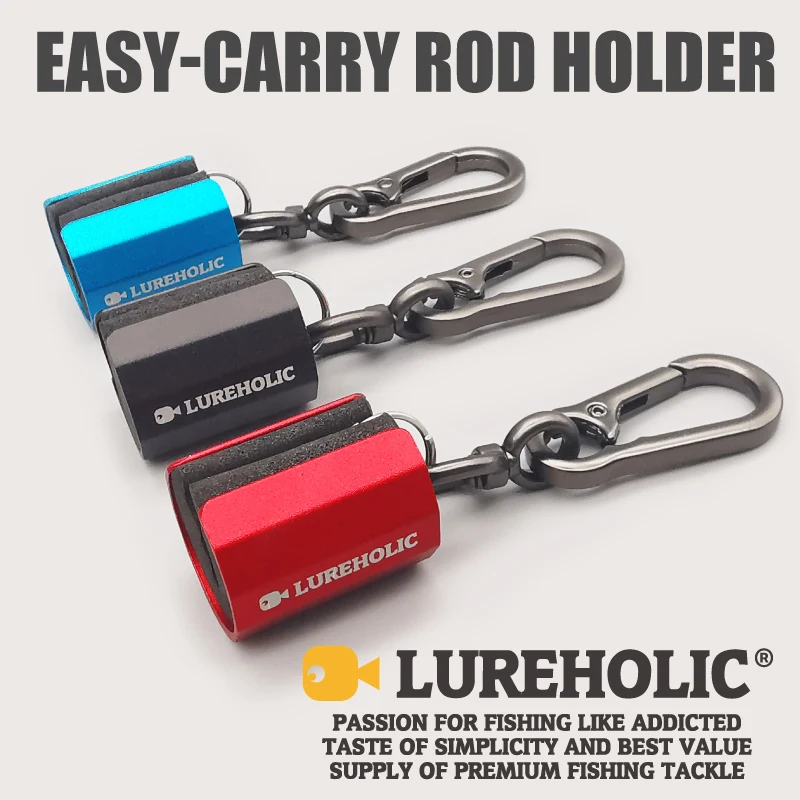 LUREHOLIC Rod Holder Super Light Easy carry Aluminum alloy Lure Fishing Rod Holder