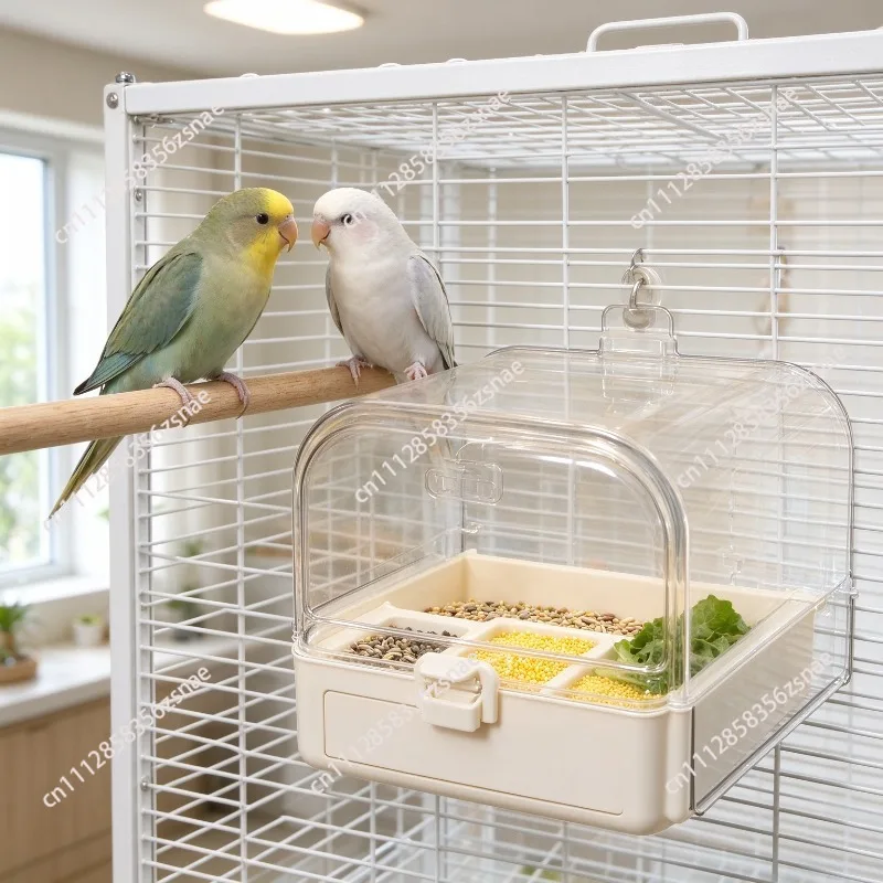 Parrot-specific Small Animal Supplies Splash-Proof Bathing Basin Bird Feeder for Starlings Budgerigars Lovebirds Cockatiels